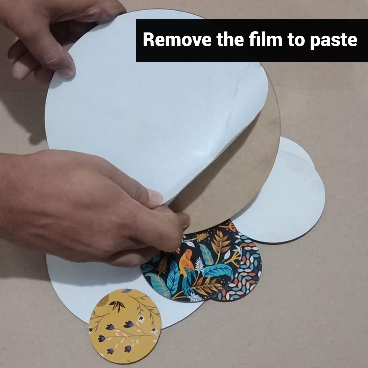 RAG28 Wooden Wall Decor Set of 11 (SPW1) Multicolour